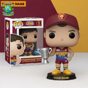 Brisbane Lions AFL Funko Pops Figure and Acrylic Plaque