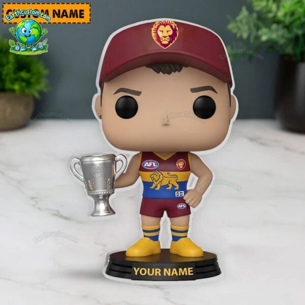 Brisbane Lions AFL Funko Pops Figure and Acrylic Plaque