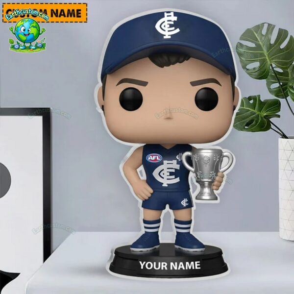 Carlton Football Club AFL Funko Pops Figure and Acrylic Plaque