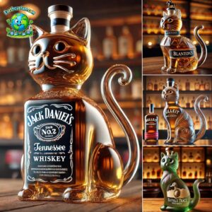 Cat Whiskey Brand Whiskey Bottle