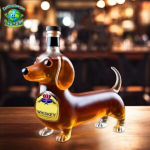 Dachshund Dog Whiskey Bottle