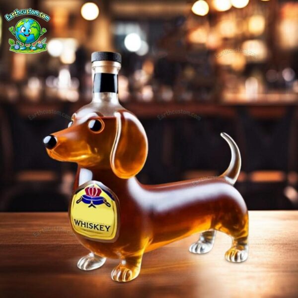 Dachshund Dog Whiskey Bottle