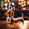 Dachshund Dog Whiskey Bottle