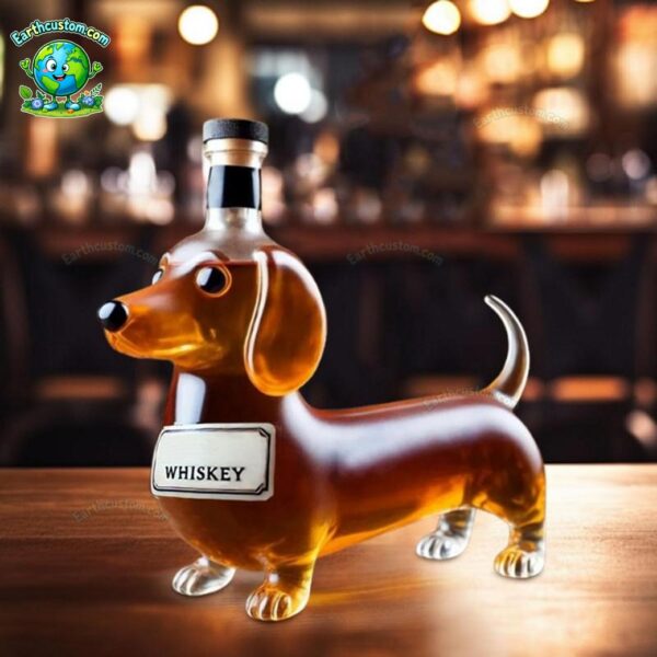 Dachshund Dog Whiskey Bottle