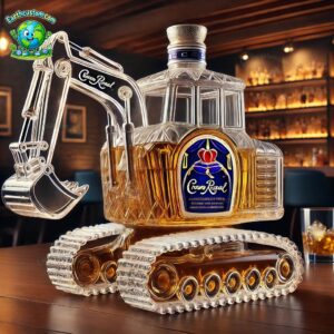 Excavator Whiskey Bottle