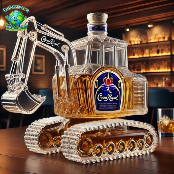 Excavator Whiskey Bottle