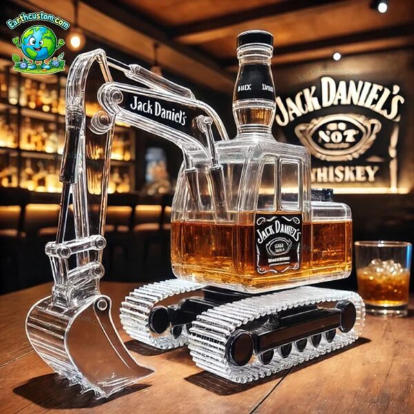 Excavator Whiskey Bottle