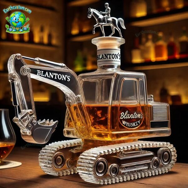 Excavator Whiskey Bottle