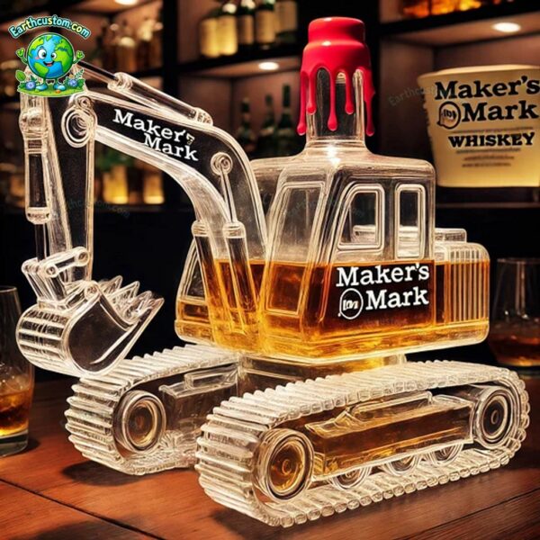 Excavator Whiskey Bottle