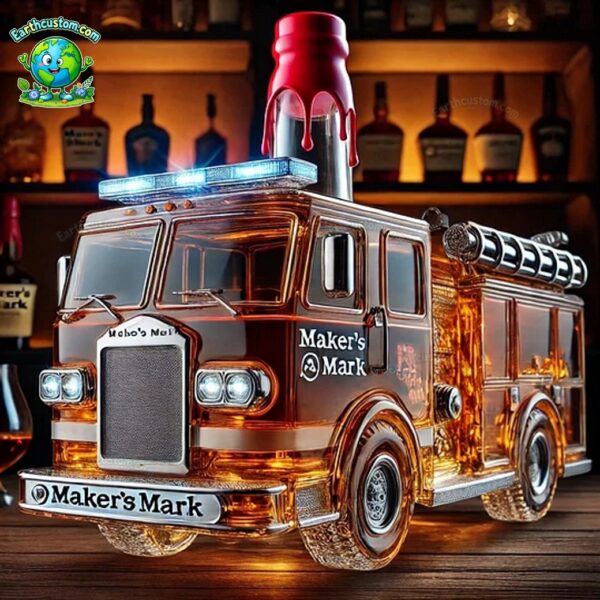 Fire Truck Whiskey Bottle