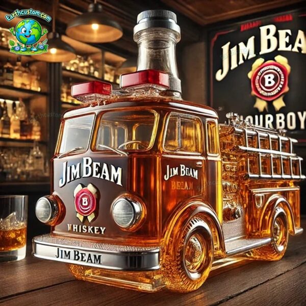 Fire Truck Whiskey Bottle