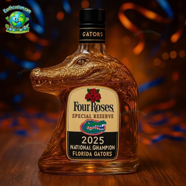 Florida Gators 2025 National Champion Whiskey Bottle
