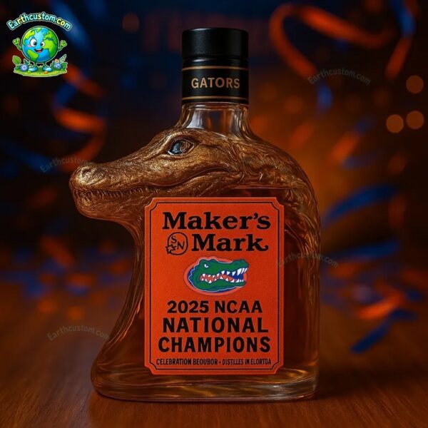 Florida Gators 2025 National Champion Whiskey Bottle