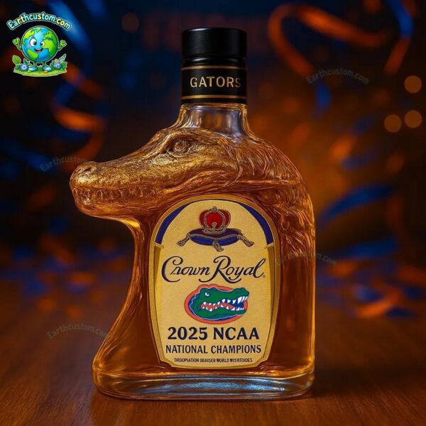 Florida Gators 2025 National Champion Whiskey Bottle
