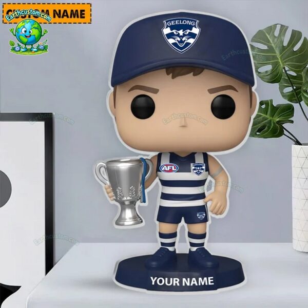 Geelong Cats AFL Funko Pops Figure and Acrylic Plaque