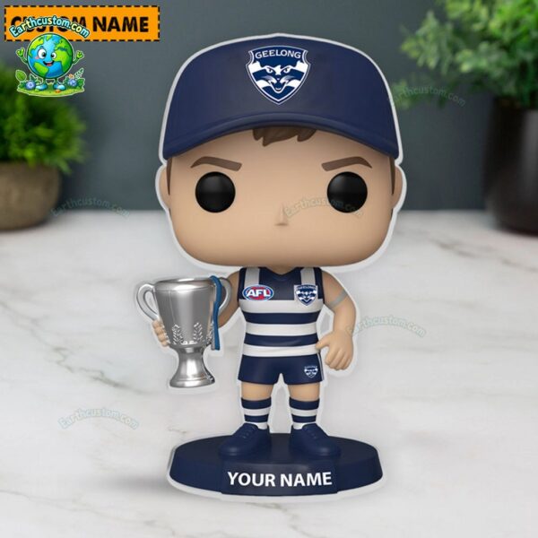 Geelong Cats AFL Funko Pops Figure and Acrylic Plaque