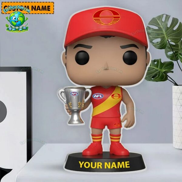 Gold Coast Suns AFL Funko Pops Figure and Acrylic Plaque