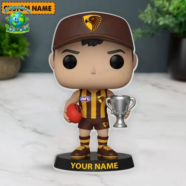 Hawthorn Hawks AFL Funko Pops Figure and Acrylic Plaque