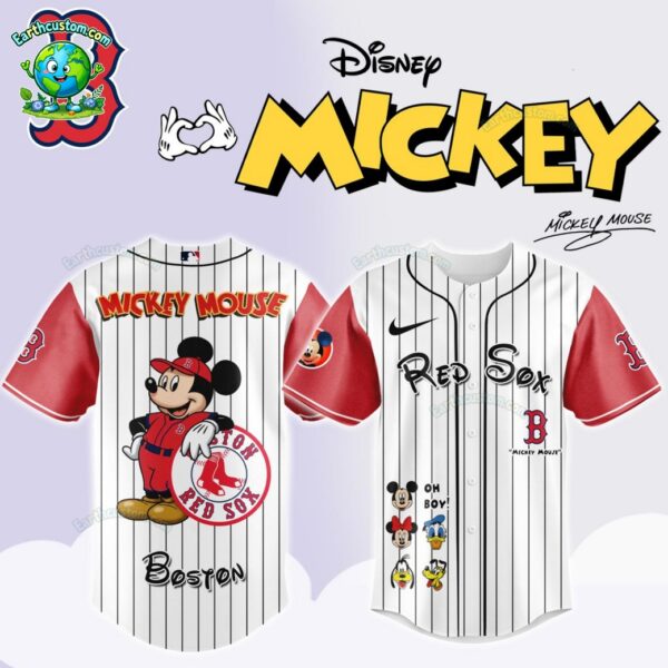 Mickey Mouse x MLB Team STRIPED Baseball Jersey