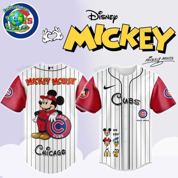 Mickey Mouse x MLB Team STRIPED Baseball Jersey