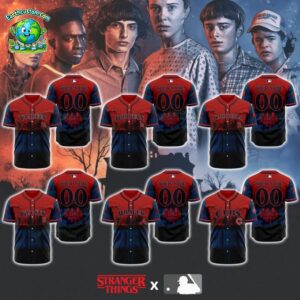 MLB Team Stranger Things Baseball Jersey