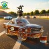 PREMIUM 1965 Ford Mustang Whisky Bottle