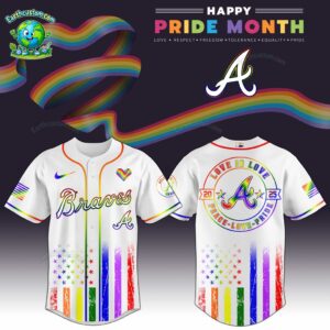 PREMIUM Atlanta Braves x Happy Pride Month White Baseball Jersey