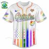 PREMIUM Baltimore Orioles x Happy Pride Month White Baseball Jersey
