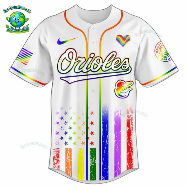 PREMIUM Baltimore Orioles x Happy Pride Month White Baseball Jersey