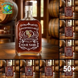 PREMIUM Car Brand Custom Whiskey Bottle