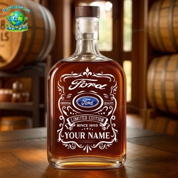 PREMIUM Car Brand Custom Whiskey Bottle