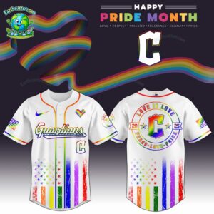 PREMIUM Cleveland Guardians x Happy Pride Month White Baseball Jersey