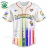 PREMIUM Colorado Rockies x Happy Pride Month White Baseball Jersey