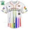 PREMIUM Houston Astros x Happy Pride Month White Baseball Jersey