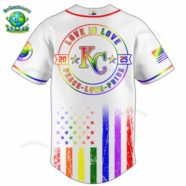 PREMIUM Kansas City Royals x Happy Pride Month White Baseball Jersey