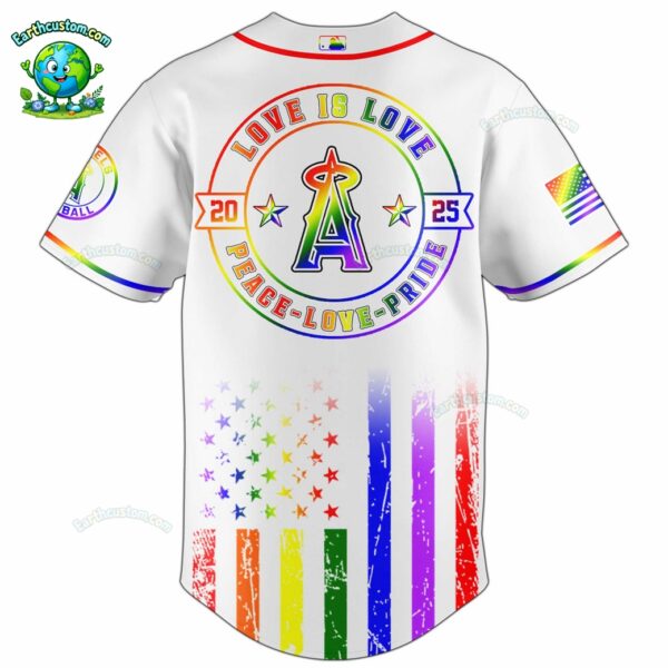 PREMIUM Los Angeles Angels x Happy Pride Month White Baseball Jersey