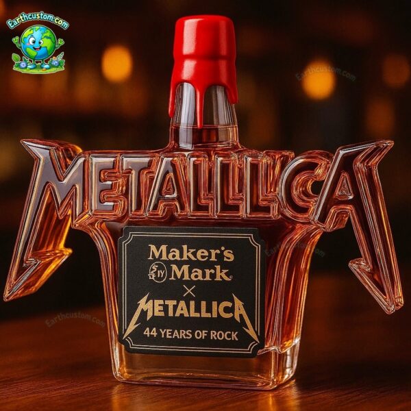 PREMIUM Metallica 44 Years Of Rock Crown Royal Whiskey Bottle