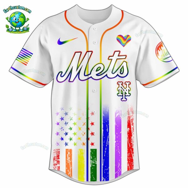 PREMIUM New York Mets x Happy Pride Month White Baseball Jersey
