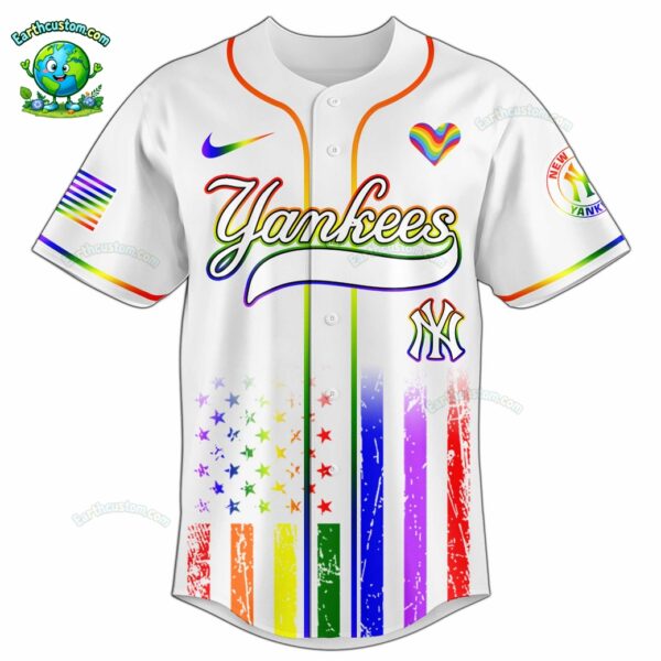 PREMIUM New York Yankees x Happy Pride Month White Baseball Jersey