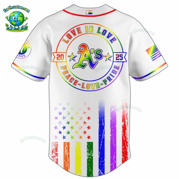 PREMIUM Oakland Athletics x Happy Pride Month White Baseball Jersey