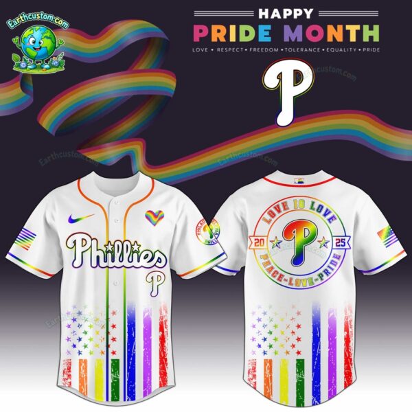 PREMIUM Philadelphia Phillies x Happy Pride Month White Baseball Jersey