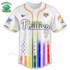 PREMIUM Philadelphia Phillies x Happy Pride Month White Baseball Jersey