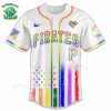 PREMIUM Pittsburgh Pirates x Happy Pride Month White Baseball Jersey