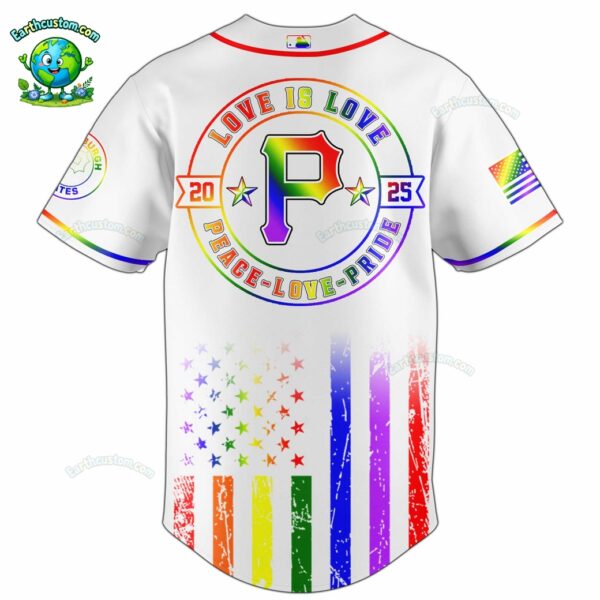 PREMIUM Pittsburgh Pirates x Happy Pride Month White Baseball Jersey