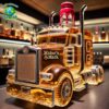 PREMIUM Semi Truck Crown Royal Whiskey Bottle