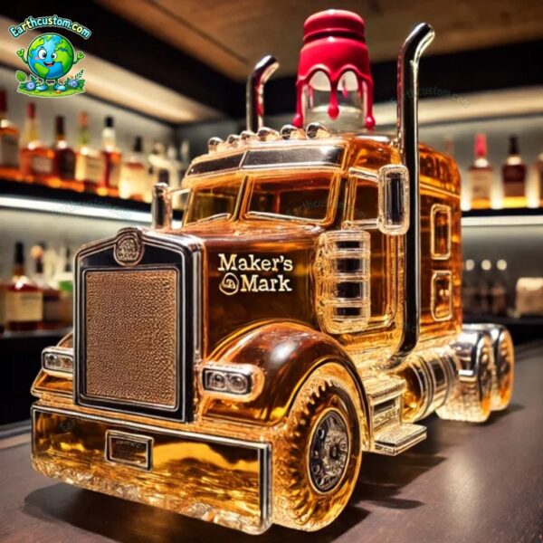 PREMIUM Semi Truck Crown Royal Whiskey Bottle