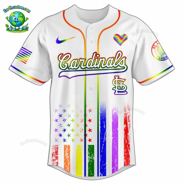 PREMIUM St.Louis Cardinals x Happy Pride Month White Baseball Jersey