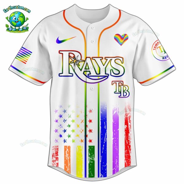 PREMIUM Tampa Bay Rays x Happy Pride Month White Baseball Jersey