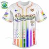 PREMIUM Texas Rangers x Happy Pride Month White Baseball Jersey