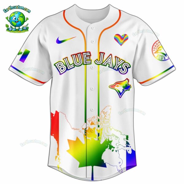 PREMIUM Toronto Blue Jays x Happy Pride Month White Baseball Jersey